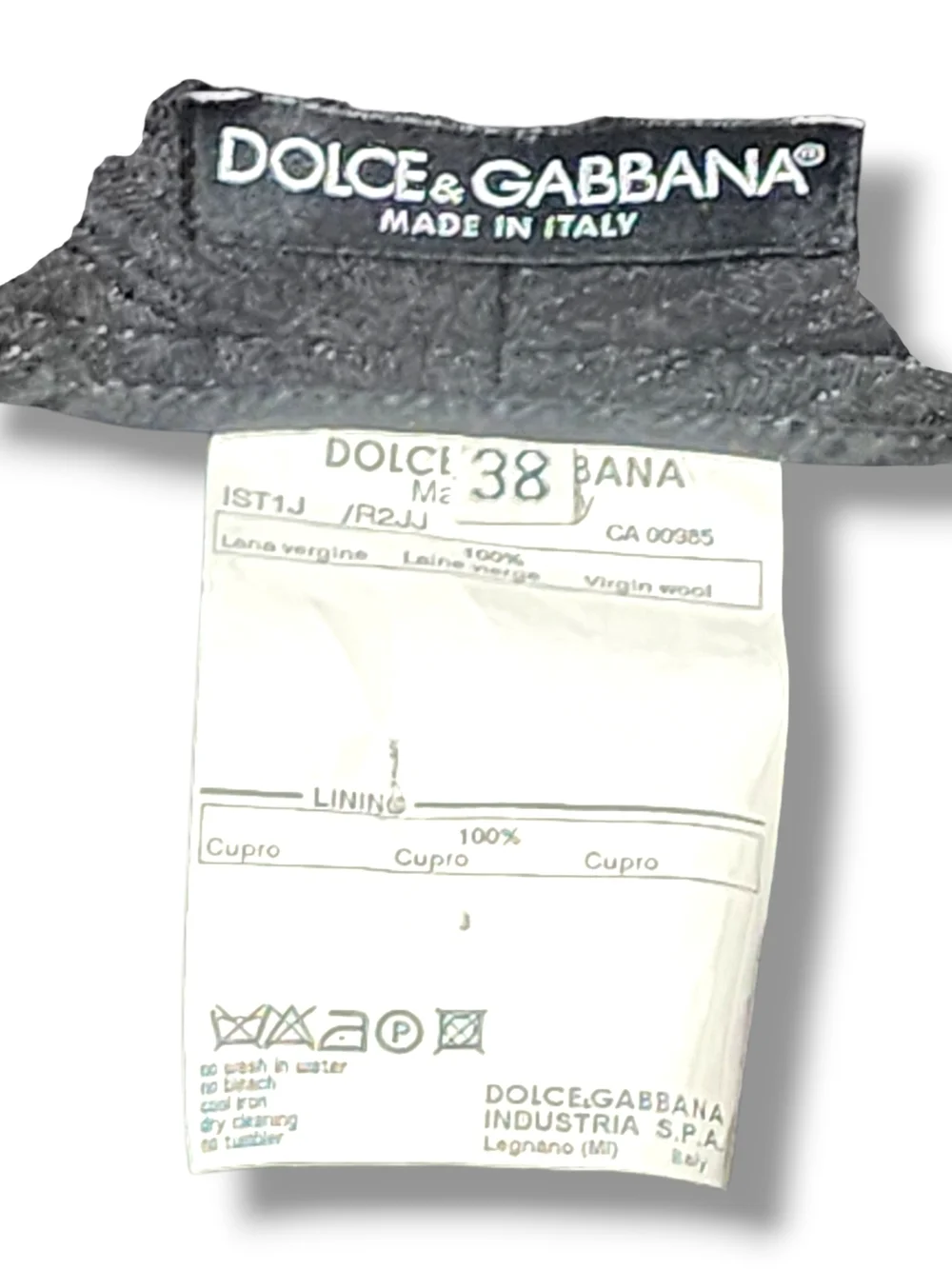 Dolce & Gabbana Dress Pants Metallic Silver Pinstripe Wide Leg Pants Y2K Vintage - Picture 14 of 15